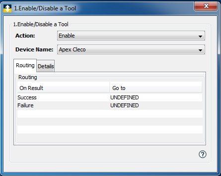 Apex Cleco Enable/Disable a Tool