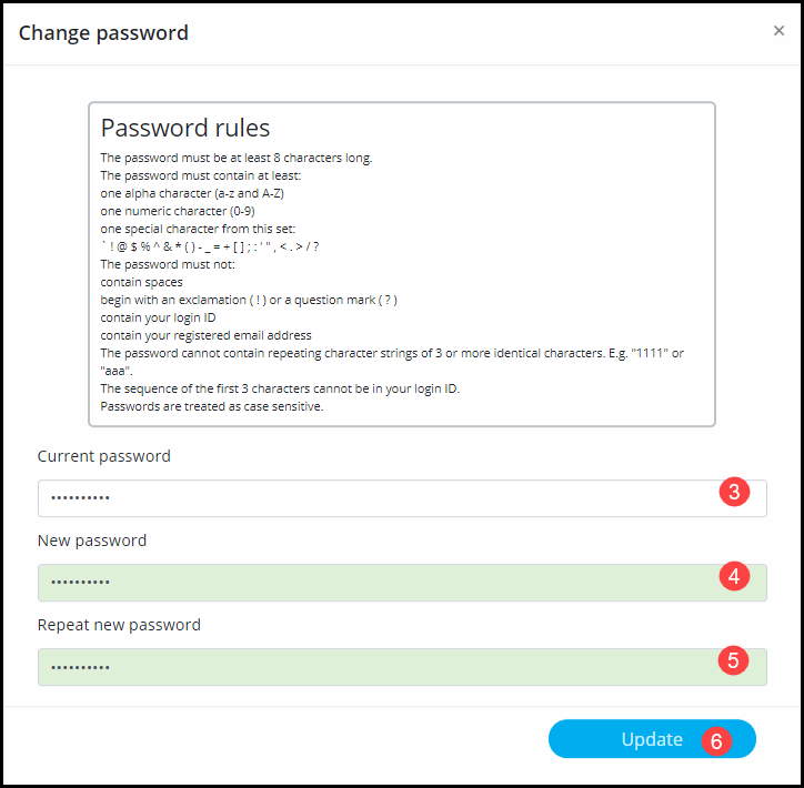 Changing Your Password In App Center